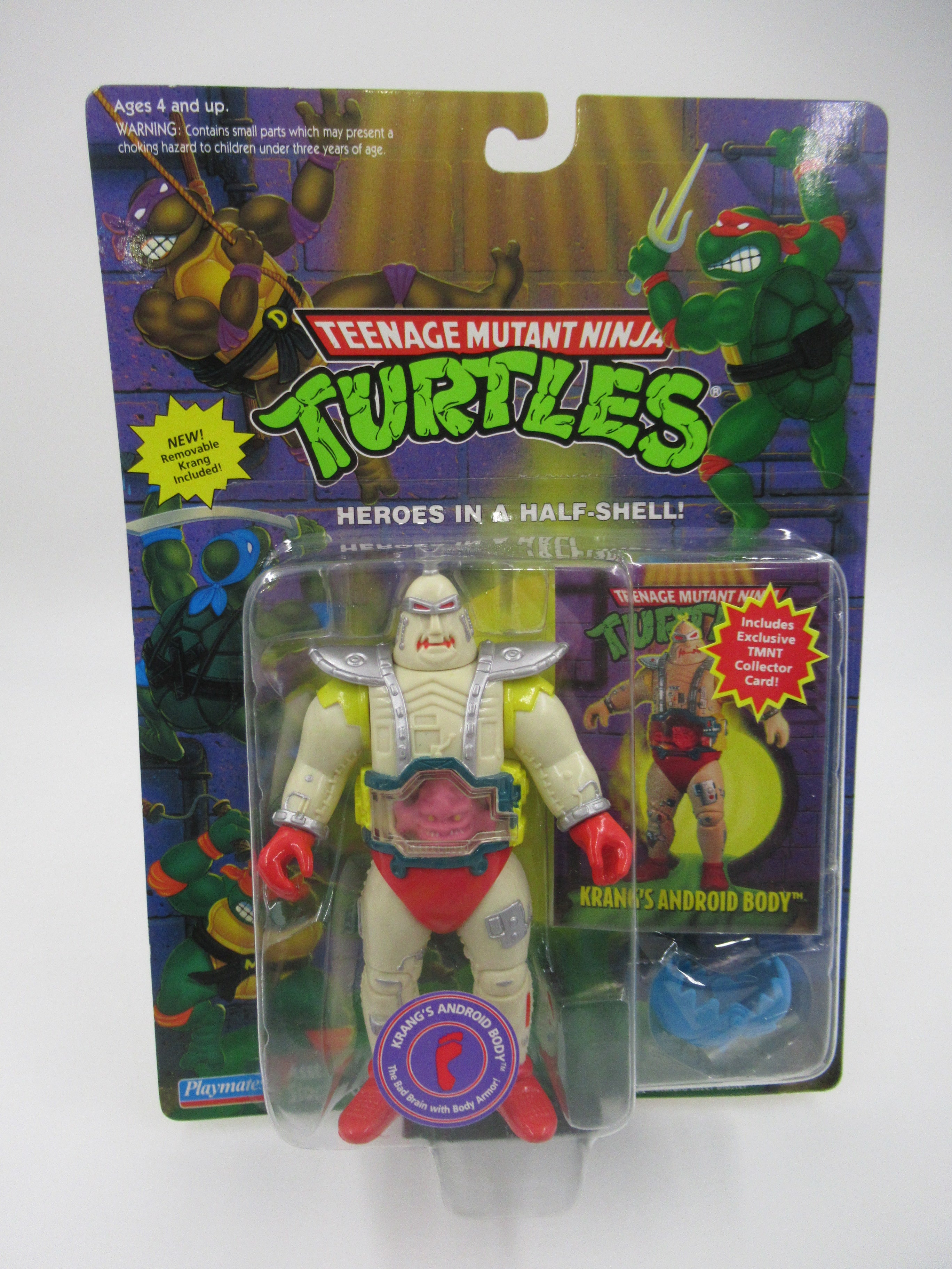 Teenage Mutant Ninja Turtles Krang's Android Body Figure + Baxter Stockman TMNTs - Playmates (1995)